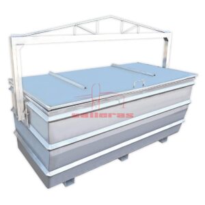 Contendedor de chapa inoxidable de 1500 litros