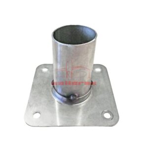 Manguito metalico de acero inoxidable con agujeros