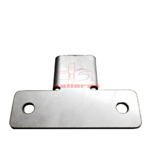 Perfil con forma de u de acero inoxidable con agujeros para sujecion arriba