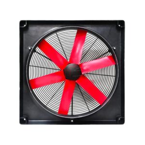Ventilador multifan rojo para pared frente