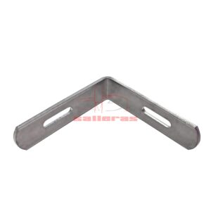 Escuadra de acero inoxidable con dos agujeros reves