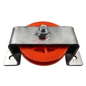 Polea naranja con soporte para ventanas elevada lateral