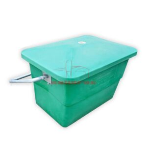 Contenedor de plastico con asa de 440 litros color verde