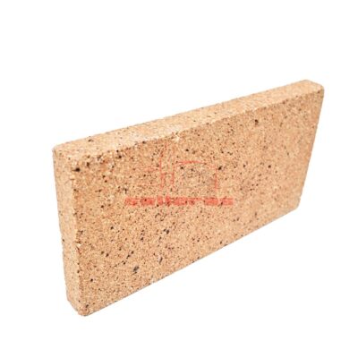 Ladrillo marron rectangular refractario
