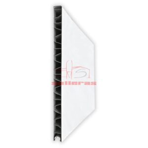 Panel de pvc blanco de encaje liso a hembra