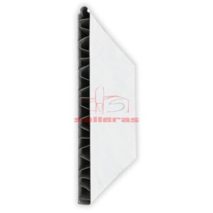Panel de pvc blanco de encaje liso a macho r