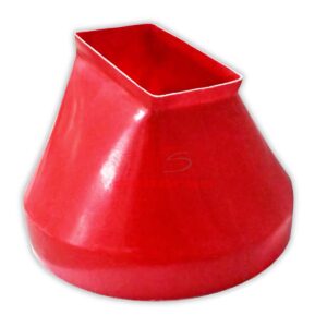 Cono rojo inoxidable cajetin para rasera