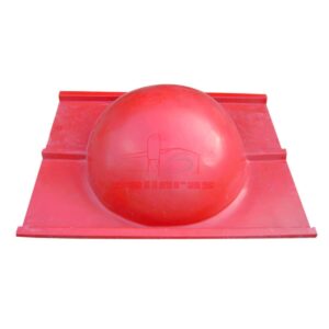 Tejado para chimenea rojo grecado