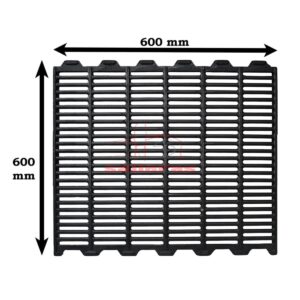 Rejilla negra para suelo de fundicion