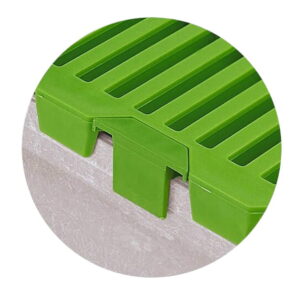 Complemento terminacion para rejillas de plastico verde