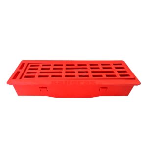Complemento para slats trampilla con tapa roja frente