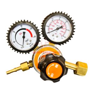 Manorreductor con dos valvulas para medir la presion