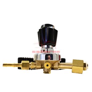 Manorreductor con dos valvulas para medir la presion reves