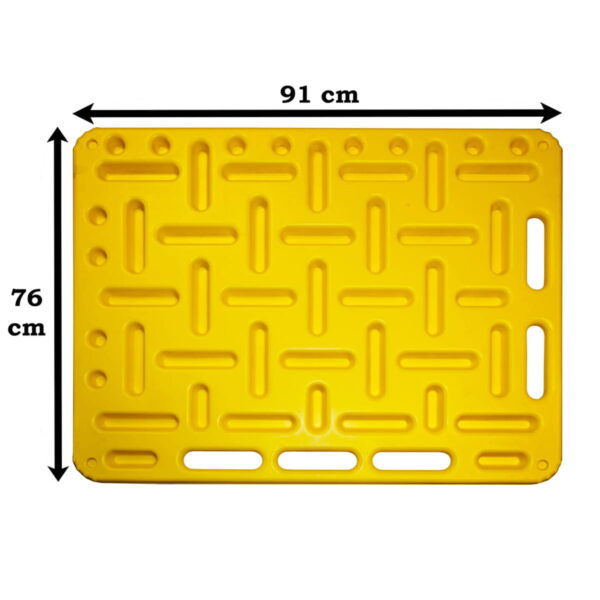 panel empujador polipropileno mediano amarillo