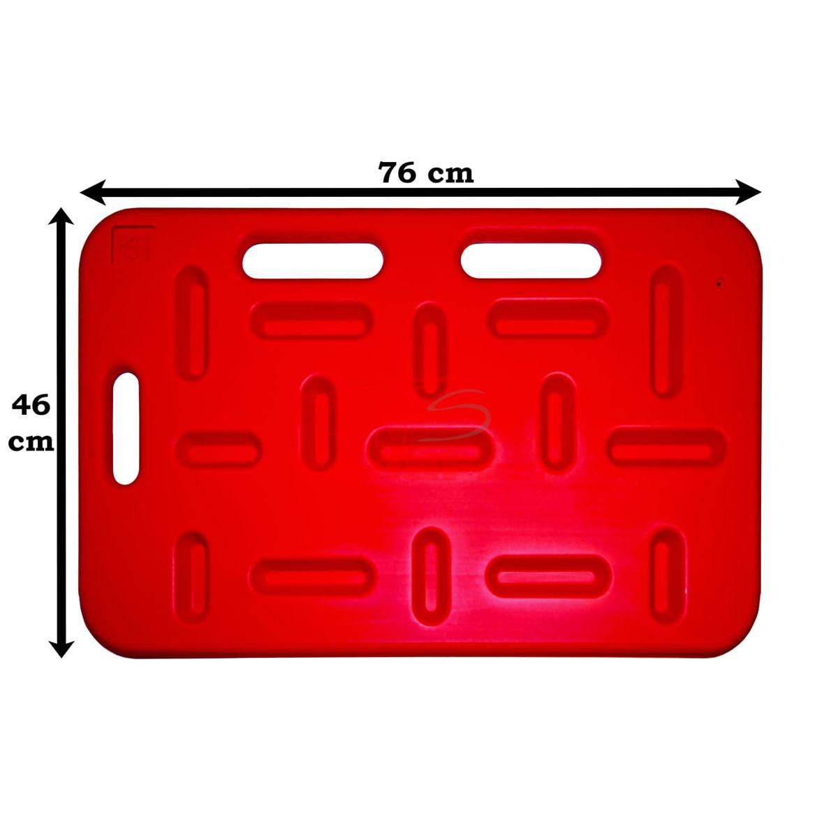 panel empujador polipropileno mini rojo