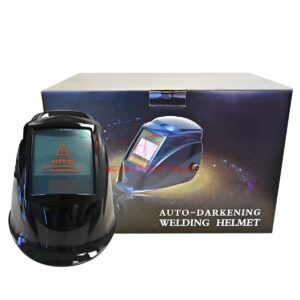 Mascara protectora para soldar con pantalla gris