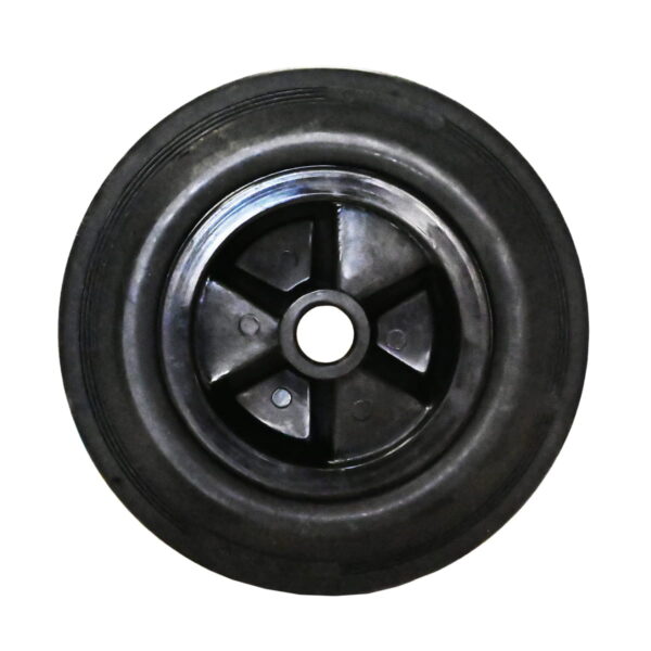 rueda de goma negra ancha para vagoneta
