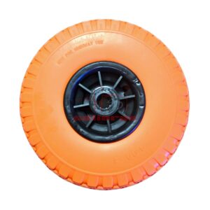 rueda impinchable naranja para carros