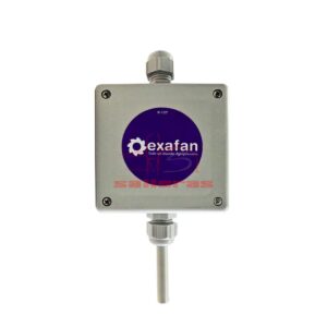 Sonda de temperatura y ventilación para granjas de la marca Exafan.