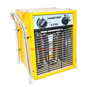 Calentador de aire amarillo con asa reves