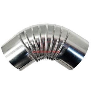 Codo giro tubo para estufa de carbon angulo abierto