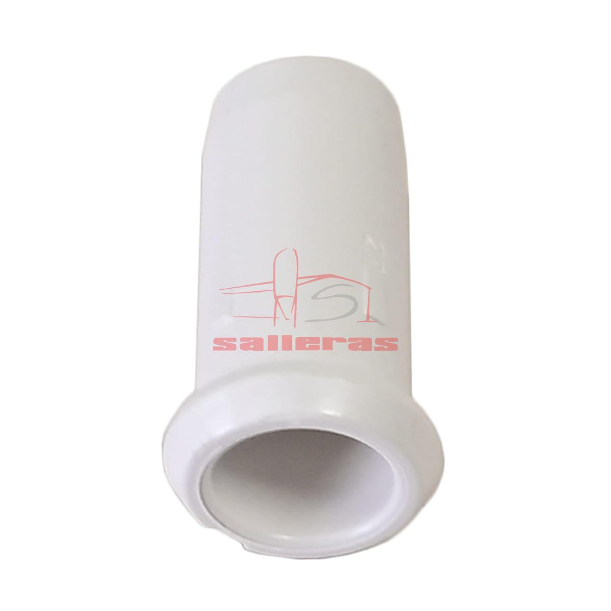 Casquillo reforzado tubo blanco 15
