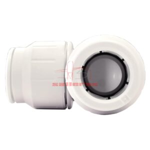 Codo 90º igual blanco 22 reves