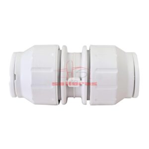 Manguito blanco union tubo tubo de 15 mm