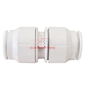 Manguito blanco union tubo tubo de 22 mm