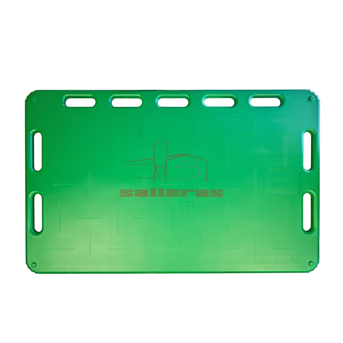 panel empujador polipropileno grande verde reves