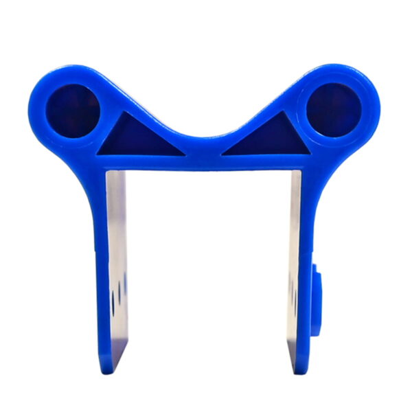 pieza de plastico azul anclaje vallas pvc inferior doble reves