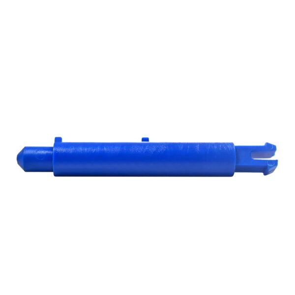 tubo plastico azul eje bisagra