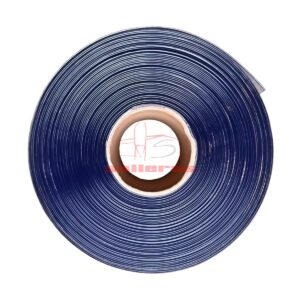 cortina transparente azul rollo base