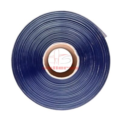 cortina transparente azul rollo base