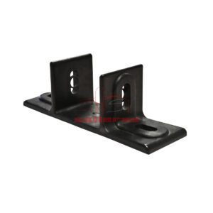 anclaje con forma de u negro doble pestaña reves
