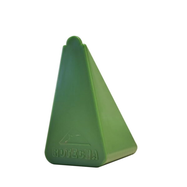 triangulo de plastico verde rotecna girado