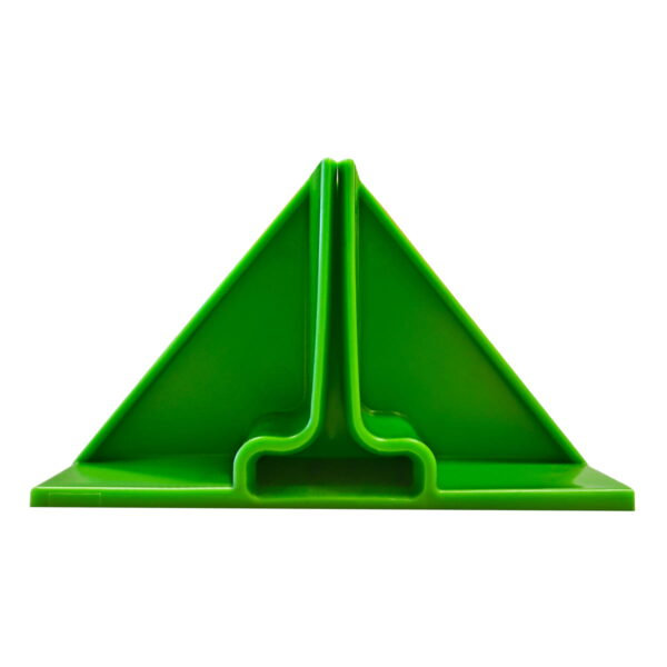 Triangulo de plastico verde apoyo