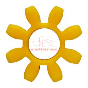 estrella amarilla de 8 puntas reves