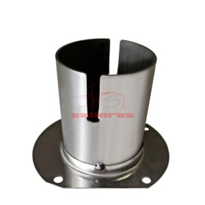 Manguito metalico de acero con base redondeada