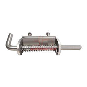 Cerrojo inox muelle tornillos y fijación reves