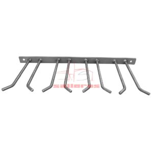 Cuelga Botas de acero Inox de 2 pares visto de perfil