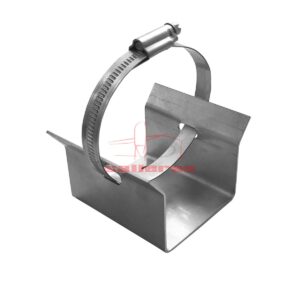 Soporte final de carrera visto desde perfil , con arréndela regulable