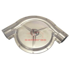 Curva de 90ºC de acero inoxidable para transportadores de pienso.