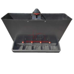 Tolva para destete con 5 bocas simples para capacidad de 25 lechones.