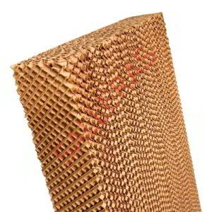 Panel de cartón de celulosa para aumentar la humedad de la sala. Paneles de celulosa munters.