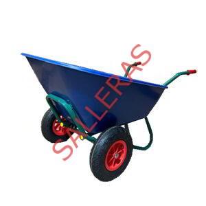 Carretilla de dos ruedas con soporte con capacidad para 300 litros de carga.