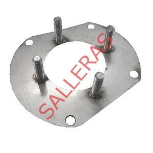 Chapa de acero inoxidable para acoplar en un cajetín de 75 de diámetro.