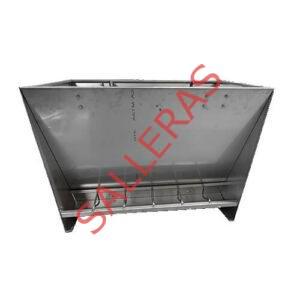 Tolva destete inox 5 bocas doble.