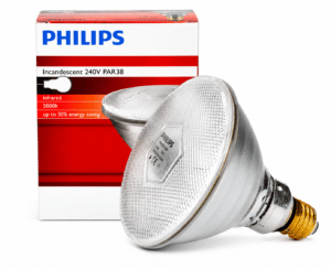 bombilla philips blanca 175w lampara calor